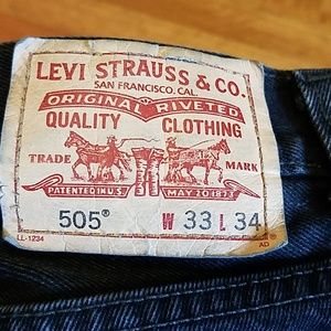 Levi's 505 Black Men's Jeans